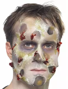 Komplett zombiemakeup vuxen Halloween