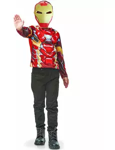 Topp och mask-kit Iron Man™ barn