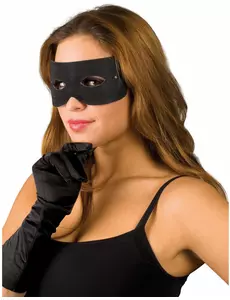 Svart banditmask vuxen