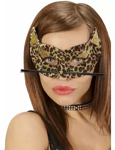 Leopardmask med öron dam