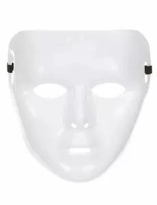 Glänsande vit mask vuxen