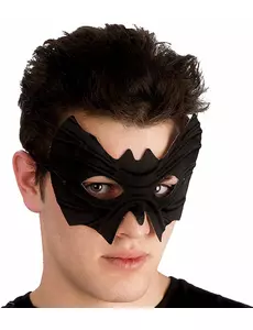Fladdermusmask i tyg med relief vuxen