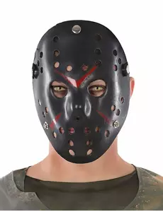 Svart hockeymask vuxen