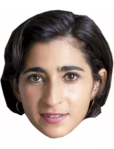 Pappmask rånare Alba Flores