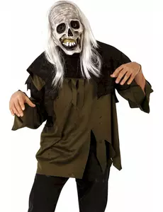 Zombie mask och peruk vuxen