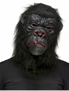 Svart gorillamask vuxen