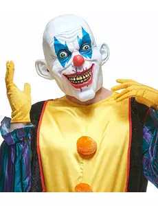 Diabolisk clownmask i latex vuxen