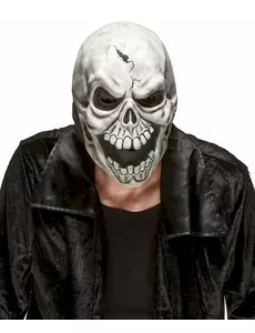 Skrämmande latexmask med dödskalle vuxen Halloween
