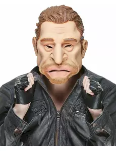 Humoristisk latexmask Johnny vuxen