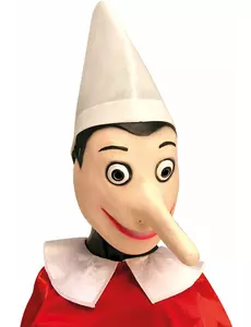 Latexmask Pinocchio™ vuxen