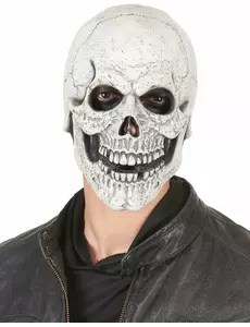 Latexmask hånleende skelett vuxen