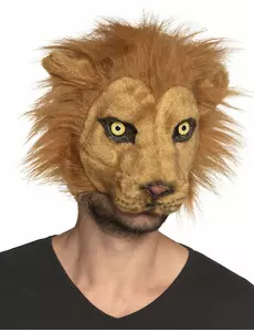 Lejonmask i plysch vuxen