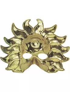 Solmask guld i plast vuxen
