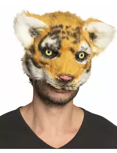Plyschmask tiger vuxen
