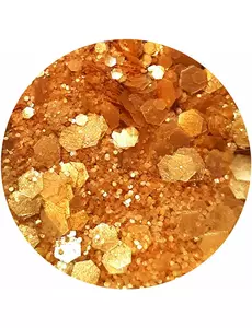 Biologiskt nedbrytbart glitter guld Queen du désert – Si si la paillette