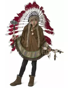 Indiansk poncho barn
