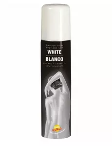Glitterspray för kroppen vit 75 ml
