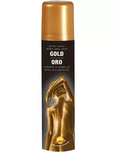 Kroppsspray med gyllene glitter 75 ml