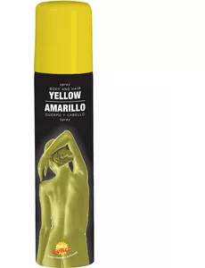 Glitterspray för kroppen gul 75 ml
