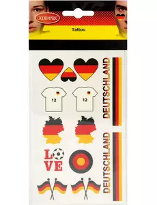 Tillfälliga tatueringar Tysklandssupporter