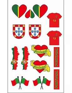 Tillfälliga tatueringar supporter Portugal