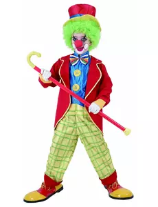Rolig clownmaskeraddräkt för pojke, Storlek: 7-9 år (120-130 cm)