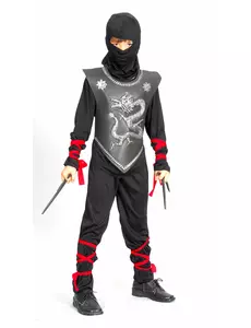 Ninjadrakemaskeraddräkt pojke, Storlek: 7-9 år (120-130 cm)