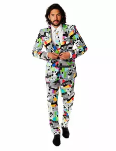 Mr. Technicolor-maskeraddräkt herr Opposuits™, Storlek: X-Large (EU 56-58)