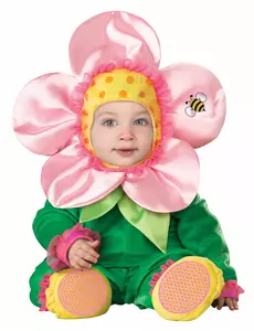 Blommaskeraddräkt för baby – lyx, Storlek: 12-18 månader (74-81 cm)