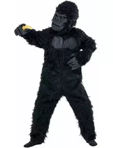 Gorillamaskeraddräkt barn, Storlek: 12-14 år (155 cm)
