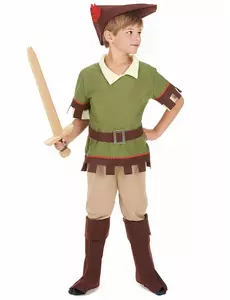 Skogsmänniskomaskeraddräkt pojke, Storlek: 7-9 år (120-130 cm)