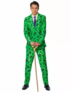 Mr. Riddler™-dräkt vuxen Suitmeister™, Storlek: Medium (EU 48-50)