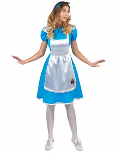 Alice-maskeraddräkt dam, Storlek: Medium