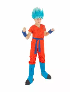 Goku Saiyan Super Dragon ball™ maskeraddräkt barn, Storlek: 11-12 år (152 cm)