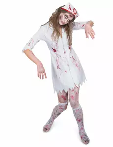 Zombie-sjuksköterskemaskeraddräkt dam, Storlek: Medium