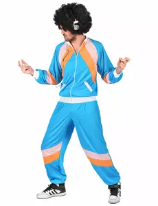 Retro joggingmaskeraddräkt herr, Storlek: Large