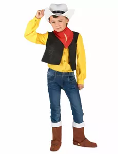 Lucky Luke™ maskeraddräkt barn, Storlek: 4-6 år (110-120 cm)