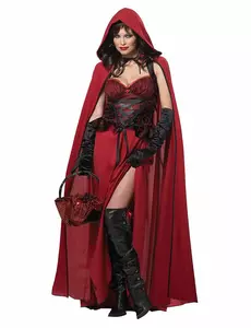 Ond Rödluvan-maskeraddräkt för Halloween, Storlek: Medium (40/42)