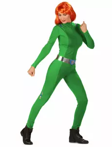 Grön Totally Spies™ Sam-maskeraddräkt dam, Storlek: XS