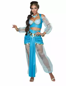 Lyxig orientalisk prinsessmaskeraddräkt dam, Storlek: Small (38/40)