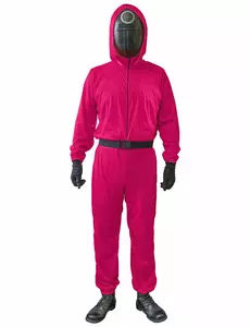 Rosa spelvaktarmaskeraddräkt vuxen, Storlek: Large/X-Large (160-190cm)