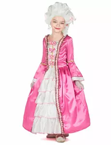 Marie-Antoinette-maskeraddräkt barn, Storlek: 3-4 år (92-104 cm)