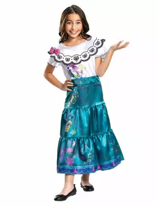 Mirabel deluxe-maskeraddräkt Encanto™ barn, Storlek: 5-6 år (109 - 126 cm)