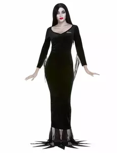 Morticia-maskeraddräkt från Familjen Addams™ för dam, Storlek: Medium