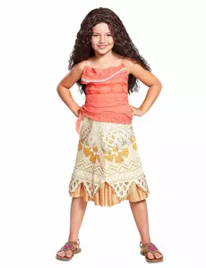 Vaiana™ deluxe-maskeraddräkt flicka, Storlek: 5-6 år (109 - 126 cm)