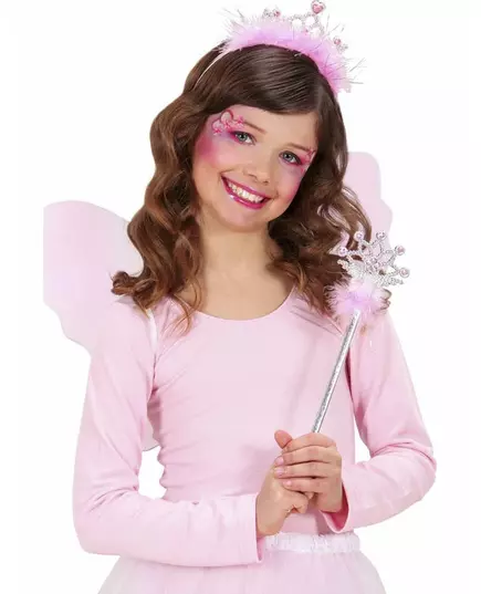 Prinsessstav och tiara rosa
