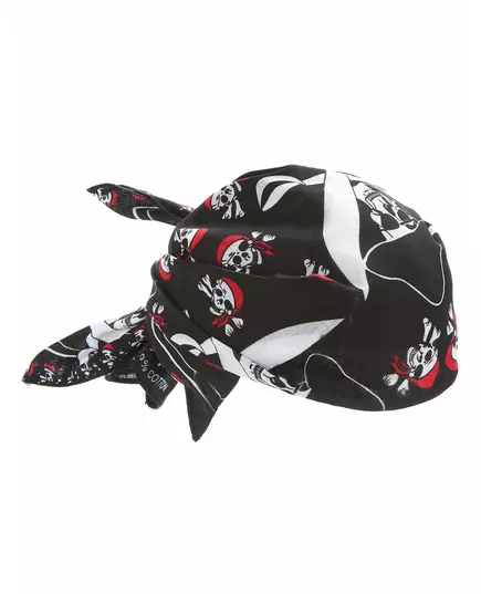 Piratbandana med skelettmotiv