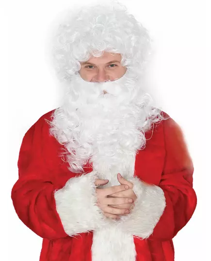 Jultomteskägg och peruk