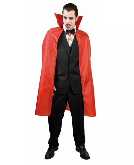 Röd vampyrkappa herr 120 cm Halloween