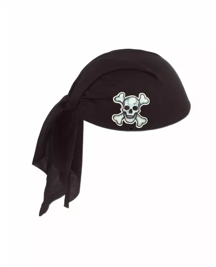 Svart pirathatt med bandana vuxen